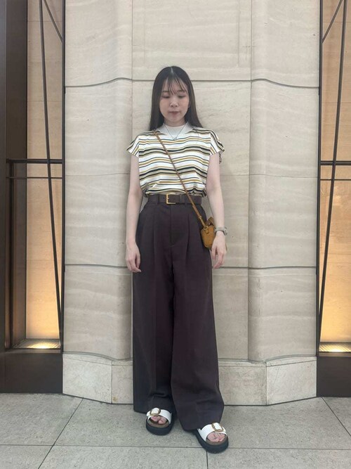 セール】後ろウエストゴム2タックワイドパンツ（その他パンツ