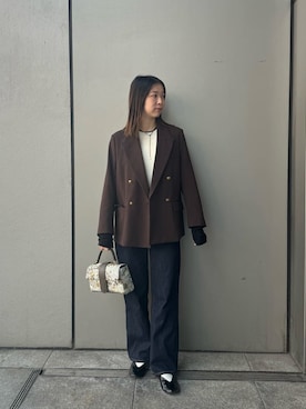 Mila Owenさん(レディース・153cm)の冬コーディネート