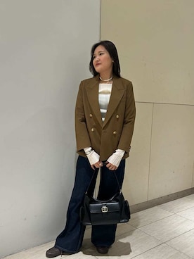 Mila Owenさん(レディース・158cm)の秋コーディネート