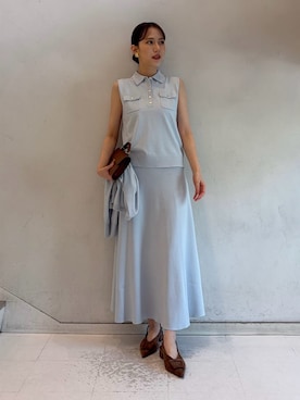 Mila Owenさん(レディース・158cm)の春コーディネート