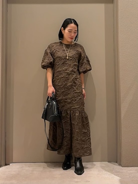 Mila Owenさん（レディース・151cm）の冬コーディネート