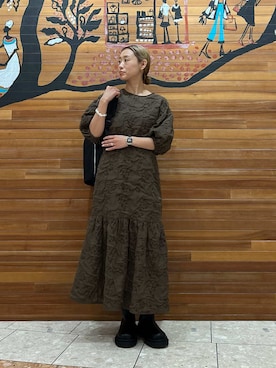 Mila Owenさん(レディース・158cm)の冬コーディネート