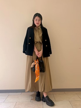 Mila Owenさん（レディース・155cm）の春コーディネート