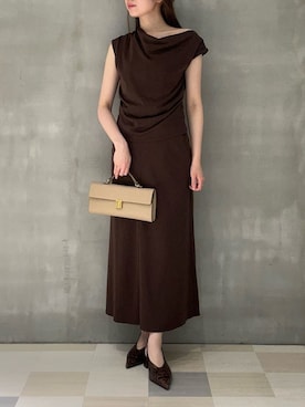 「Mila Owen（ミラオーウェン）のアイテム（ワンピース）」を使った、Mila Owenさん（レディース・159cm）の夏コーディネート