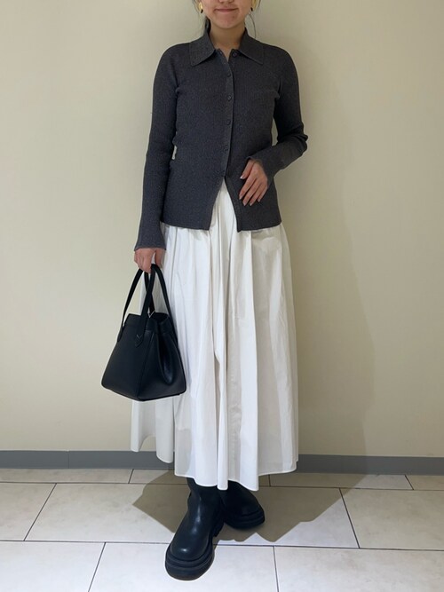 Mila Owen ポロ衿ニットタックギャザースカートコーデSET（新品タグ付 