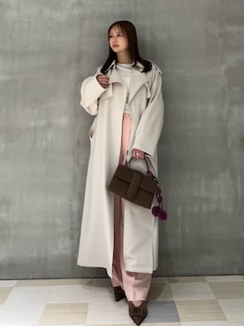 Mila Owenさん（レディース・156cm）の春コーディネート