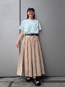 Mila Owenさん(レディース・156cm)の夏コーディネート