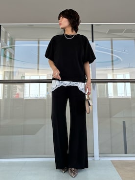 Mila Owenさん（レディース・160cm）の夏コーディネート