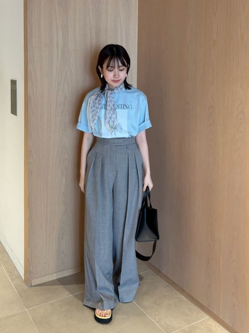 フラップデザイン2タックワイドパンツ（その他パンツ）｜Mila