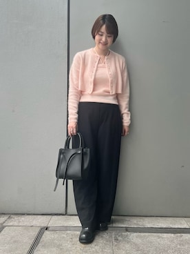 「Mila Owen（ミラオーウェン）のアイテム（その他パンツ）」を使った、Mila Owenさん（レディース・165cm）の秋コーディネート