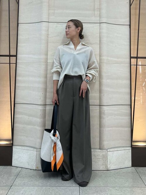 ウエストベルトタックワイドパンツ（その他パンツ）｜Mila Owen（ミラ  