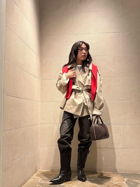 Mila Owenさん（レディース・155cm）の冬コーディネート