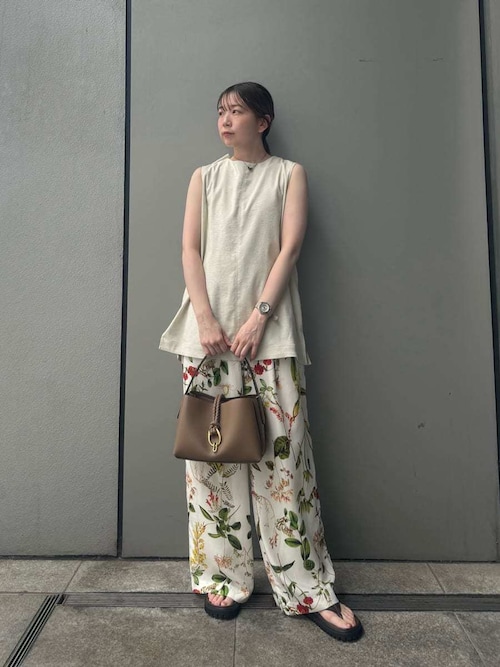 セール】ボタニカル柄ウエストゴムイージーパンツ（その他パンツ