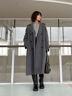 「Mila Owen（ミラオーウェン）のアイテム」を使った、Mila Owenさん（レディース・160cm）の冬コーディネート