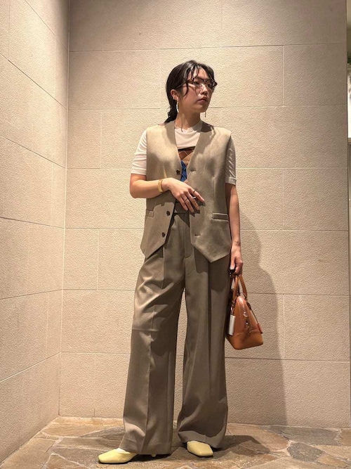 Mila Owen（ミラオーウェン） ベスト ジレ 後ろバックル付きベスト