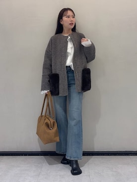 Mila Owenさん(レディース・158cm)の秋コーディネート