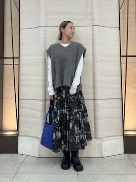 「女子会」｜Mila Owenさん（レディース・158cm）の秋コーディネート