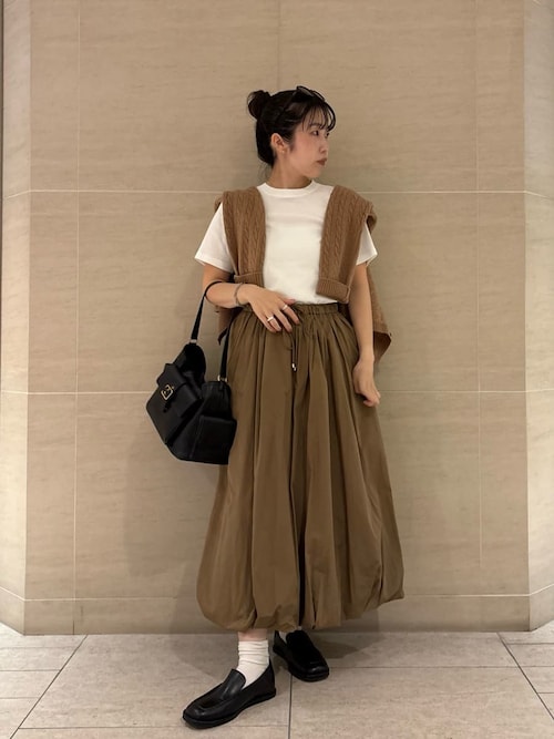 セットアップ対応】カシミヤタッチケーブルニットカーディガン