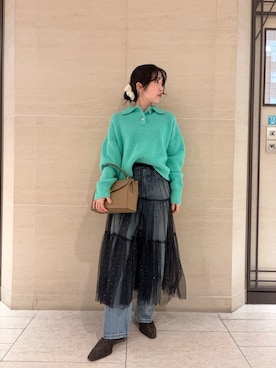 Mila Owenさん（レディース・155cm）の秋コーディネート