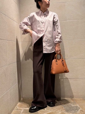 Mila Owenさん（レディース・155cm）の冬コーディネート