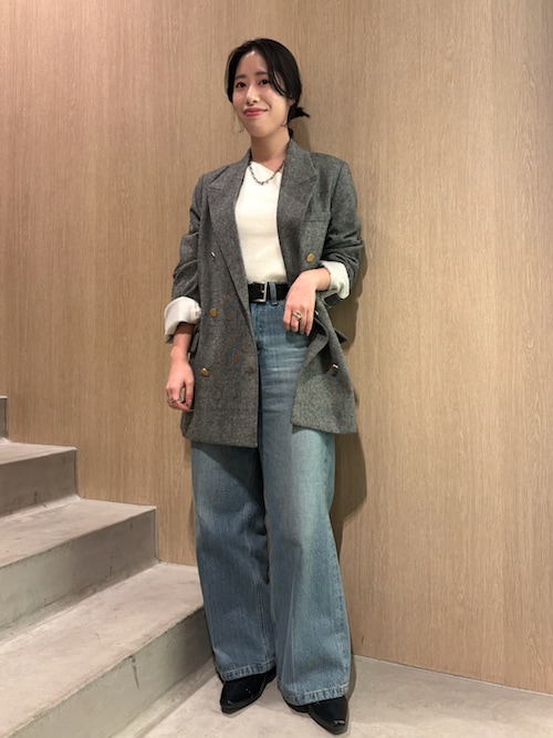 WEB限定00サイズ】ルーズフィットセンタープレスワイドバギー