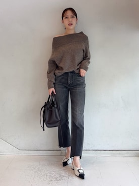 Mila Owenさん(レディース・158cm)の秋コーディネート