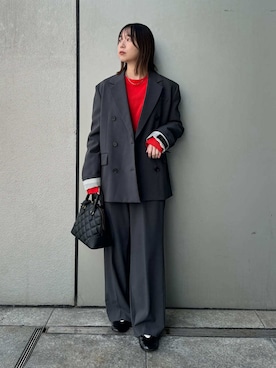 Mila Owenさん（レディース・153cm）の冬コーディネート