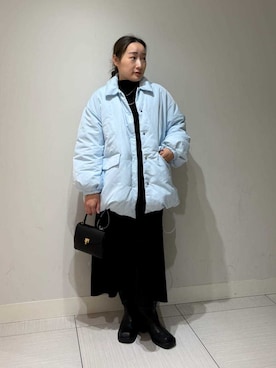 Mila Owenさん（レディース・155cm）の冬コーディネート