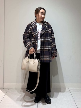 「ナロースカート」｜Mila Owenさん（レディース・155cm）の秋コーディネート