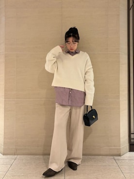 Mila Owenさん（レディース・155cm）の冬コーディネート