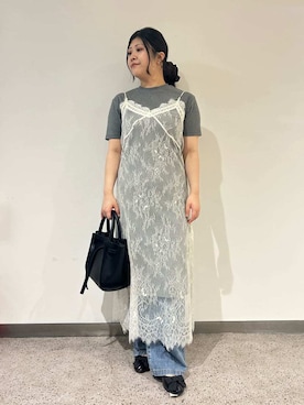 「Mila Owen（ミラオーウェン）のアイテム（パンプス）」を使った、Mila Owenさん（レディース・157cm）の秋コーディネート
