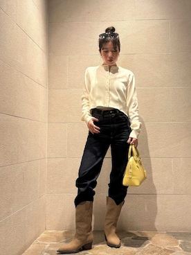 Mila Owenさん（レディース・155cm）の冬コーディネート