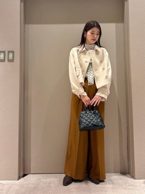 セール】ウールカシミヤショート丈ピーコート（ピーコート）｜Mila