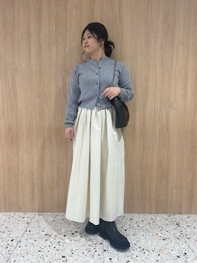Mila Owenさん（レディース・157cm）の冬コーディネート