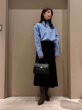 Mila Owenさん（レディース・169cm）の冬コーディネート