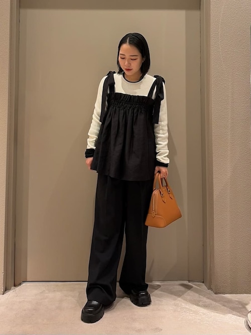 セットアイテム】ペプラムキャミブラウス×パンツ SET UP（ワンピース