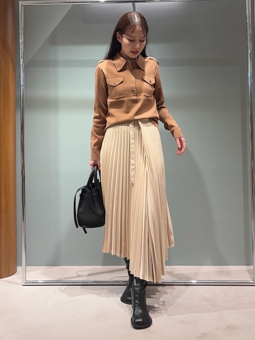 Mila Owen（ミラオーウェン） スカート アシンメトリープリーツ