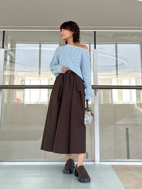 Mila Owenさん（レディース・160cm）の春コーディネート