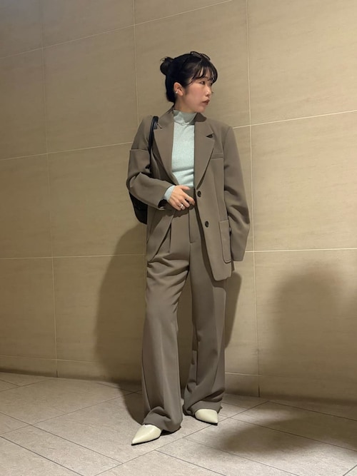 セットアップ対応】パッチポケットシングルジャケット（テーラード