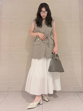 Mila Owenさん(レディース・155cm)の夏コーディネート