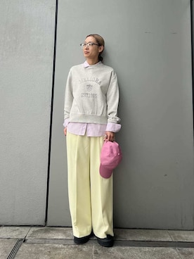 Mila Owenさん（レディース・158cm）の冬コーディネート