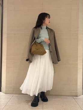 「Mila Owen（ミラオーウェン）のアイテム」を使った、Mila Owenさん（レディース・155cm）の秋コーディネート