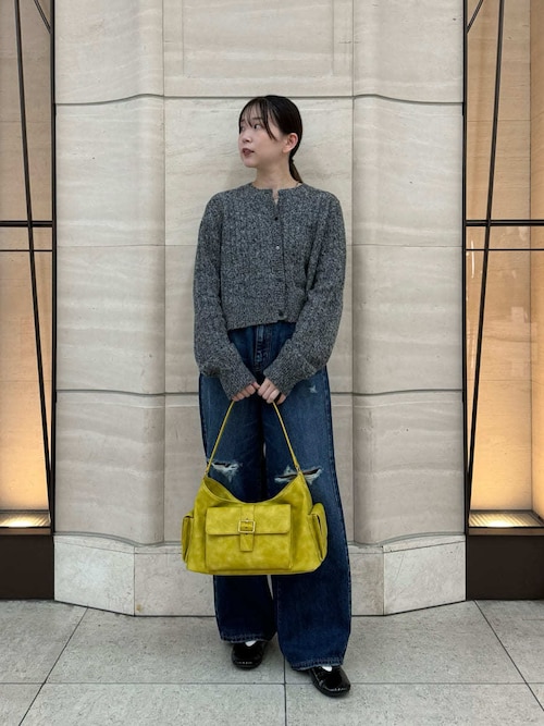 ダメージ加工ルーズストレートデニムパンツ（デニムパンツ）｜Mila