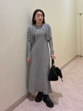 「マキシワンピース」｜Mila Owenさん（レディース・155cm）の春コーディネート