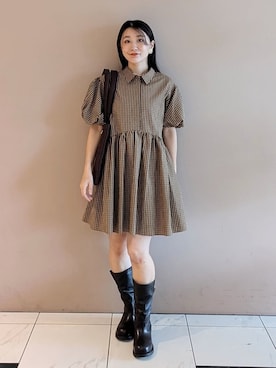 Mila Owenさん(レディース・156cm)の秋コーディネート