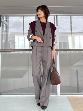 Mila Owenさん(レディース・160cm)の秋コーディネート