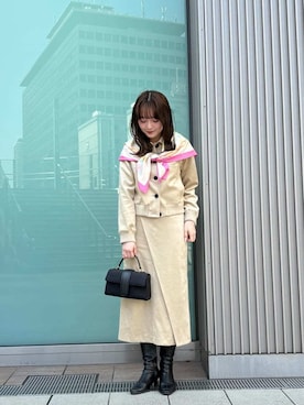 Mila Owenさん（レディース・163cm）の冬コーディネート