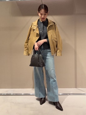 「スエード」｜Mila Owenさん（レディース・158cm）の秋コーディネート