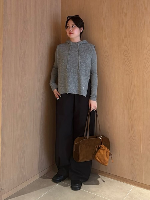 テレコクルーネックプルオーバー（Tシャツ/カットソー）｜Mila Owen