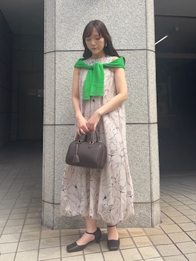 「Mila Owen（ミラオーウェン）のアイテム（イヤリング）」を使った、Mila Owenさん（レディース・159cm）の春コーディネート
